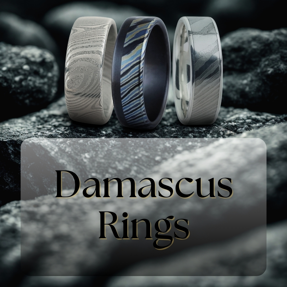 Damascus ring collection